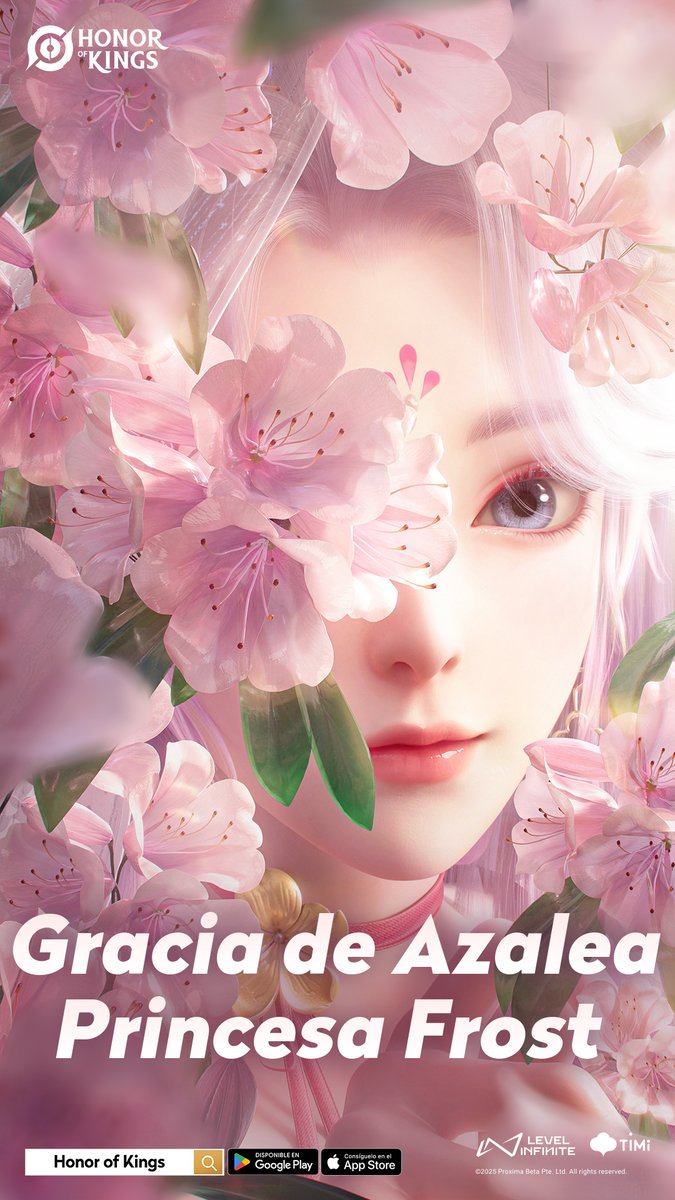 HOKLATAM's tweet photo. ⛰️Aunque mi cuerpo esté cargado de nieve, mi corazón vuela más allá de las montañas. 🌸El aspecto de la Princesa Frost, Azalea Grace, está disponible por tiempo limitado.
¡Descarga Honor of Kings ya!
#HonorofKings #NuevoAspecto #FloraFloreciente #PrincessFrost #GraciaDeAzalea https://t.co/TJ1A7USHG8