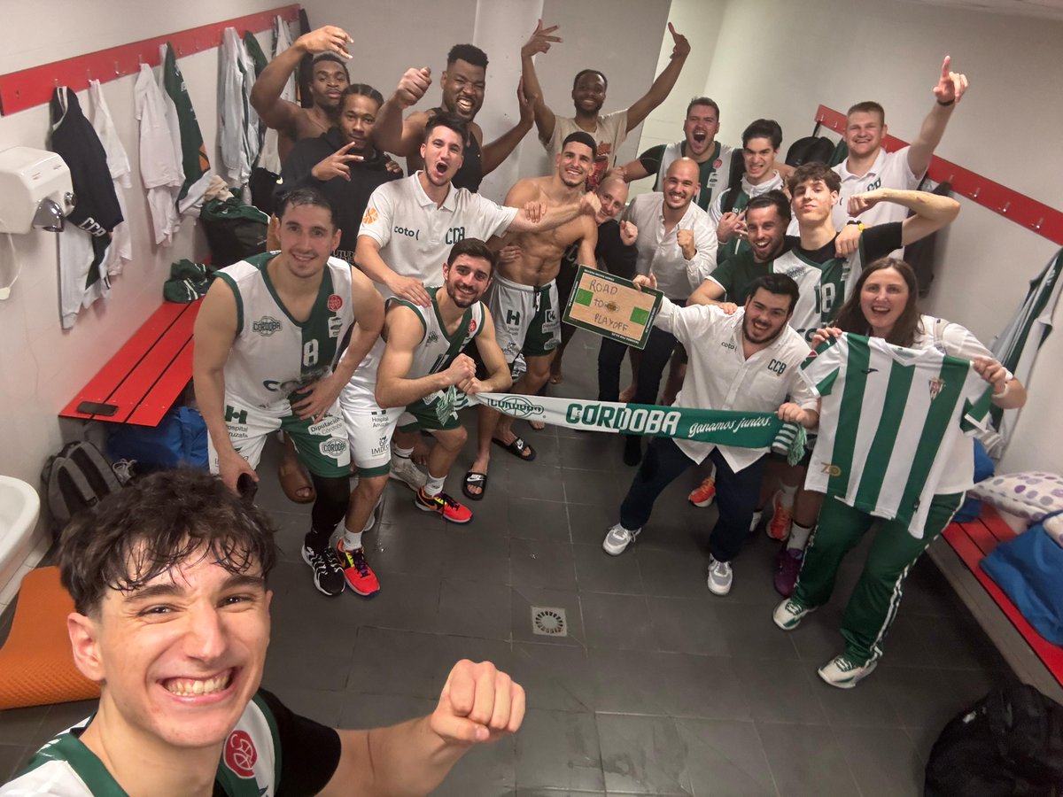 Objetivo cumplido (a falta de una jornada)...👏🏼🏀 permitido soñar...🤍💚 #GanamosJuntos #orgulloblanquiverde #porCórdoba #porelbaloncesto