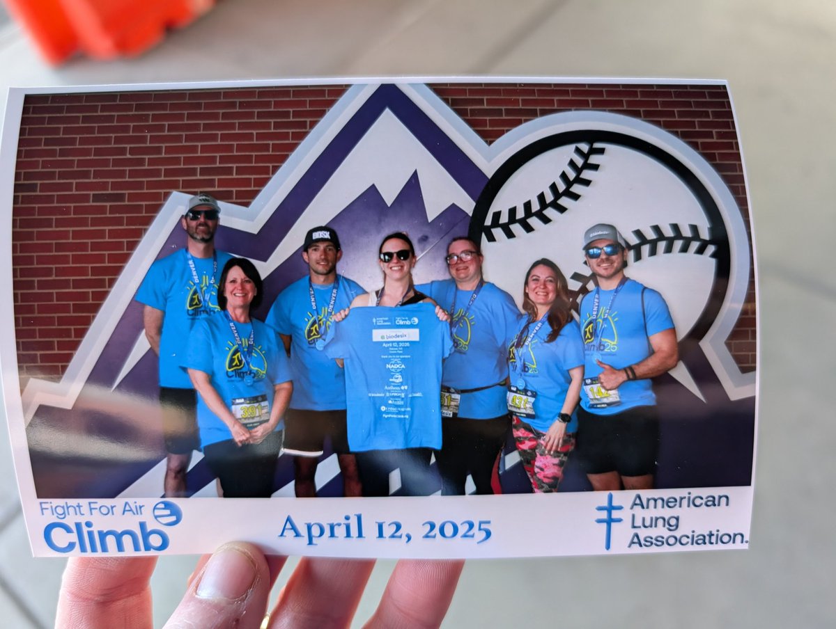Super fun time with Biodesix at the <a href="/AmericanLungCO/">American Lung Association CO</a> Fight For Air Stair Climb yesterday!