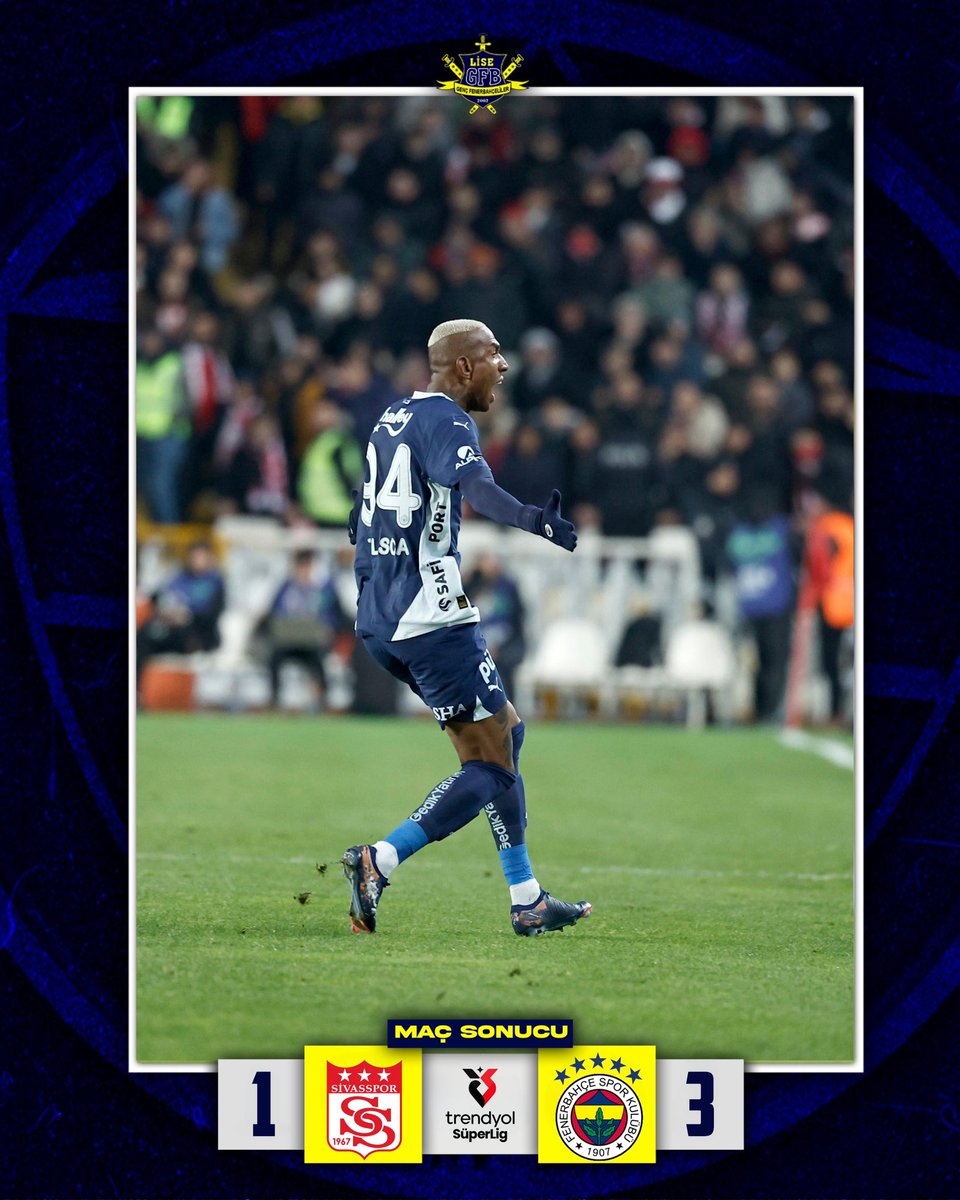 Maç Sonucu | Sivasspor 1-3 Fenerbahçemiz

#LiseGFB