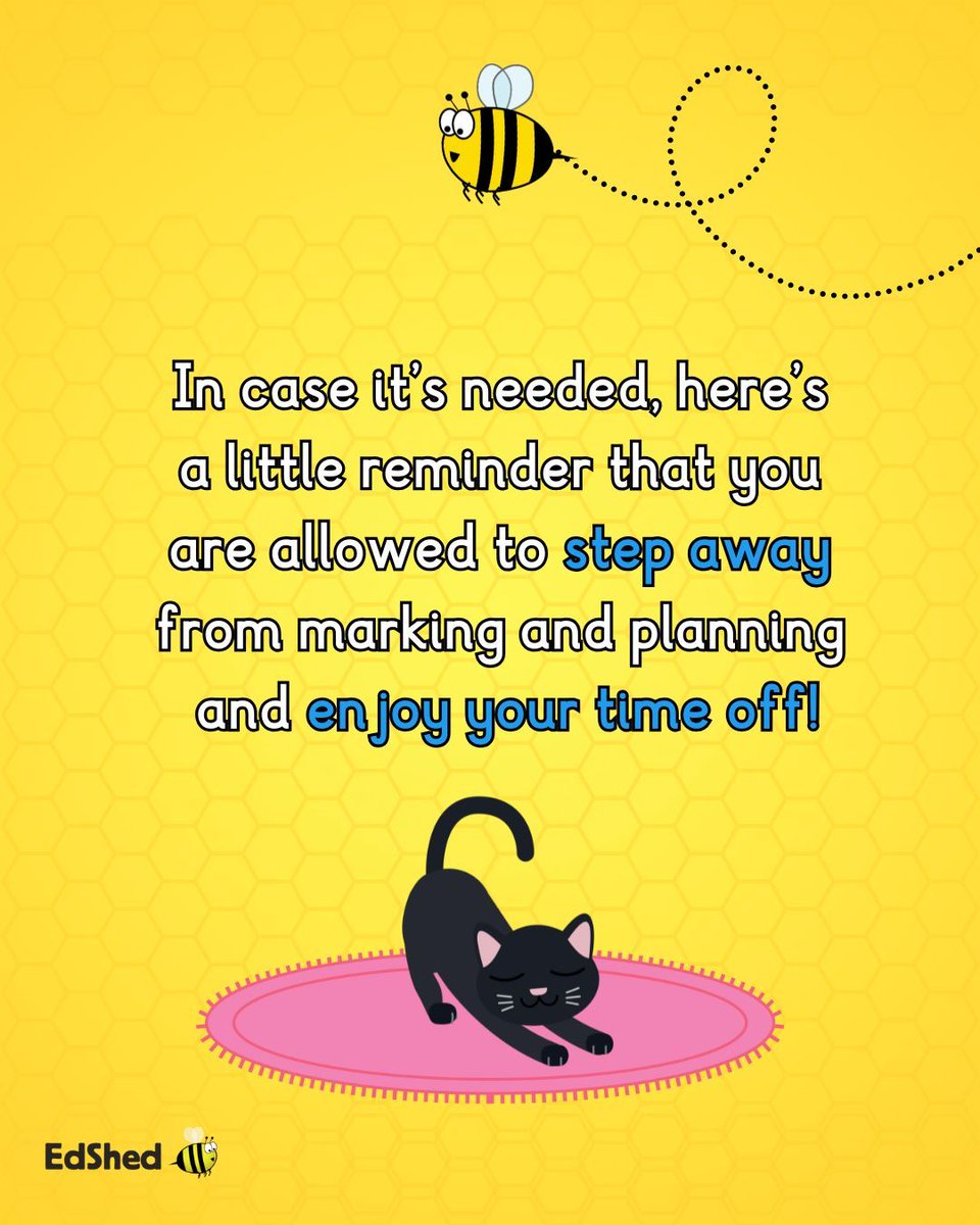 😎🤩🥳 Enjoy your time off. You've earned it!

#edshed #holidaymodeactivated