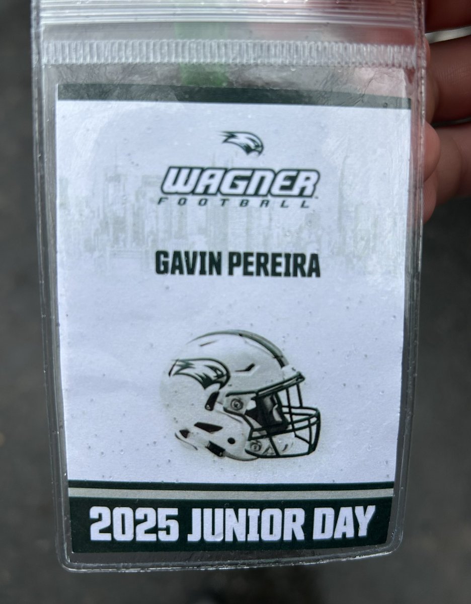 Gavin Pereira (@gavinpereira08) on Twitter photo Had a great time <a href="/Wagner_Football/">Wagner College Football</a> junior day this weekend! Thank you to <a href="/CoachCzeluz/">Coach Joe Czelusniak</a> for the invite. Had a great time <a href="/Wagner_Football/">Wagner College Football</a> junior day this weekend! Thank you to <a href="/CoachCzeluz/">Coach Joe Czelusniak</a> for the invite.