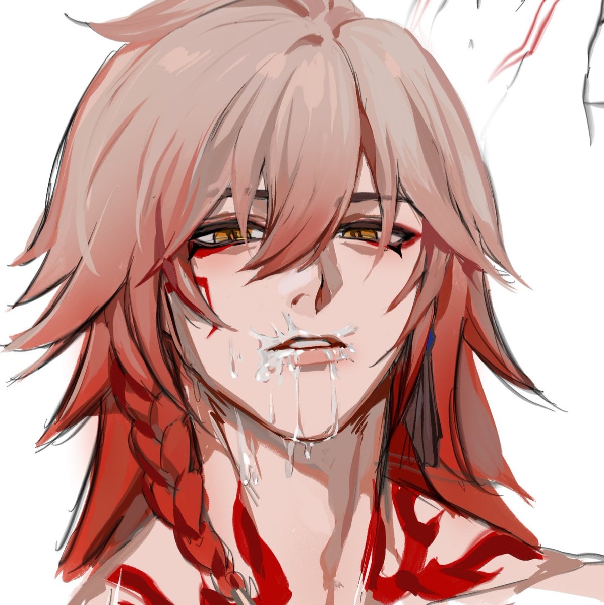 Luckussi's tweet image. Mydei wip requested by my friend @ReneLyle here you go gurl&lt;33
#HonkaiStarRail #Mydei