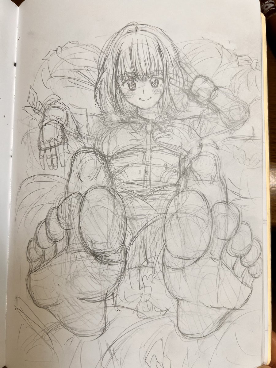 Ekakusoboro's tweet image. 線画できるか怪しいので、1度上げておきます