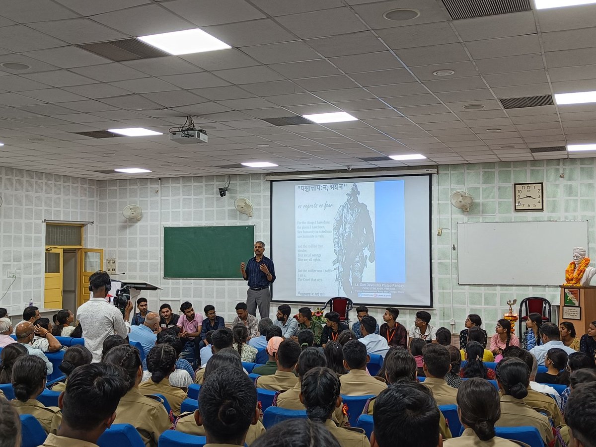 Olivia Majhi (@oliviamajhi) on Twitter photo It was an honor to listen to you Sir <a href="/LtGenDPPandey/">Devendra Pratap Pandey</a> . Thank you <a href="/KashiManthan/">Kashi Manthan 🇮🇳</a> for organising this. Fortunate to be a part of <a href="/bhupro/">BHU Official</a> . Looking forward to more such engaging sessions in future.
#YouthEngagement #inspiration #Leadership #lifeLessons It was an honor to listen to you Sir <a href="/LtGenDPPandey/">Devendra Pratap Pandey</a> . Thank you <a href="/KashiManthan/">Kashi Manthan 🇮🇳</a> for organising this. Fortunate to be a part of <a href="/bhupro/">BHU Official</a> . Looking forward to more such engaging sessions in future.
#YouthEngagement #inspiration #Leadership #lifeLessons