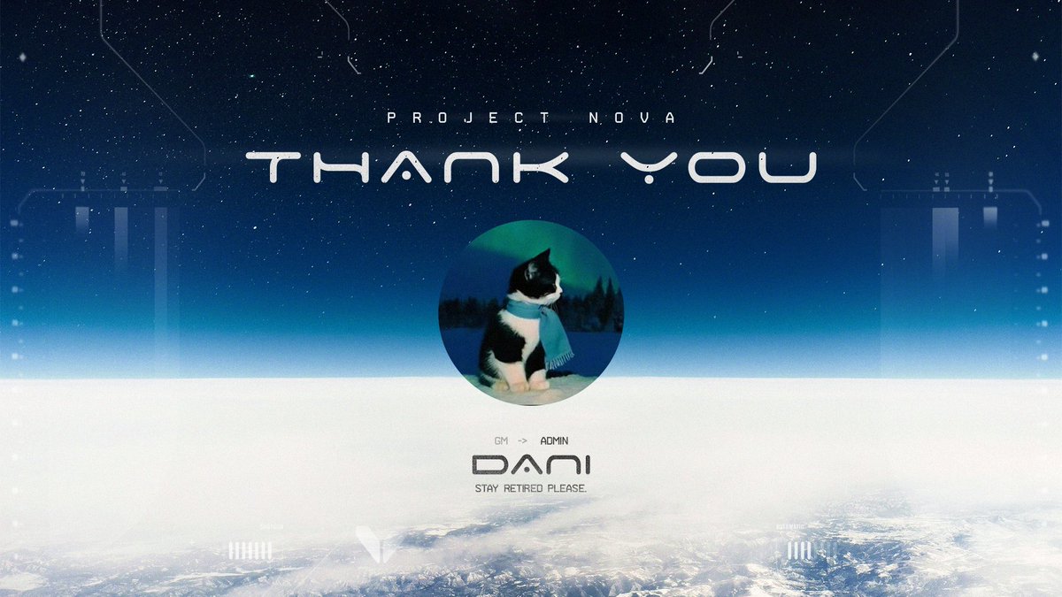 Going into Season 8, we have to say thank you and goodbye to <a href="/snoopyenjoyer7/">dani</a> after two seasons as an agm/gm for Project Nova.

Dani has contributed everything and gave us nothing but 100% effort and care both as a player and manager, and we wish nothing but the best as VDC admin.