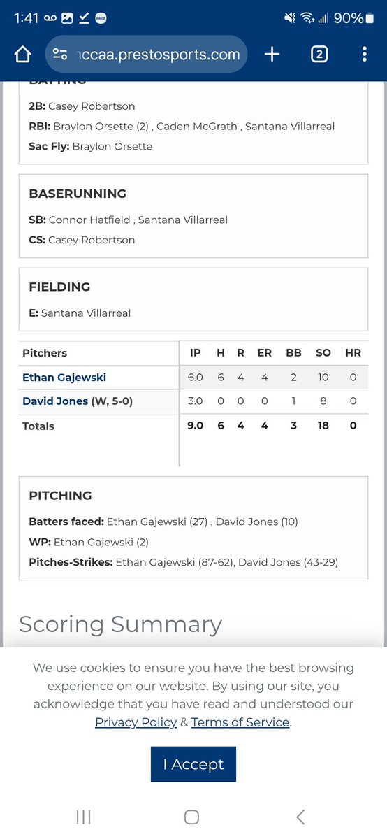 David Jones Jr (@davidjonesjr99) on Twitter photo My stats from our win vs. Macomb on 4/11/25. Me and Ethan getting the K's, but overall, a team win. My stats from our win vs. Macomb on 4/11/25. Me and Ethan getting the K's, but overall, a team win.