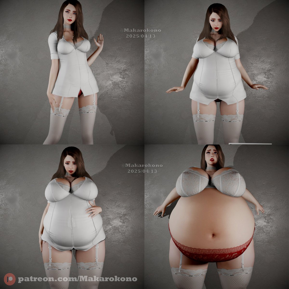 A tight situation.
I wonder if you get the reference? 7u7
#肥満化 #腹肉 #bodyinflation #weightgain