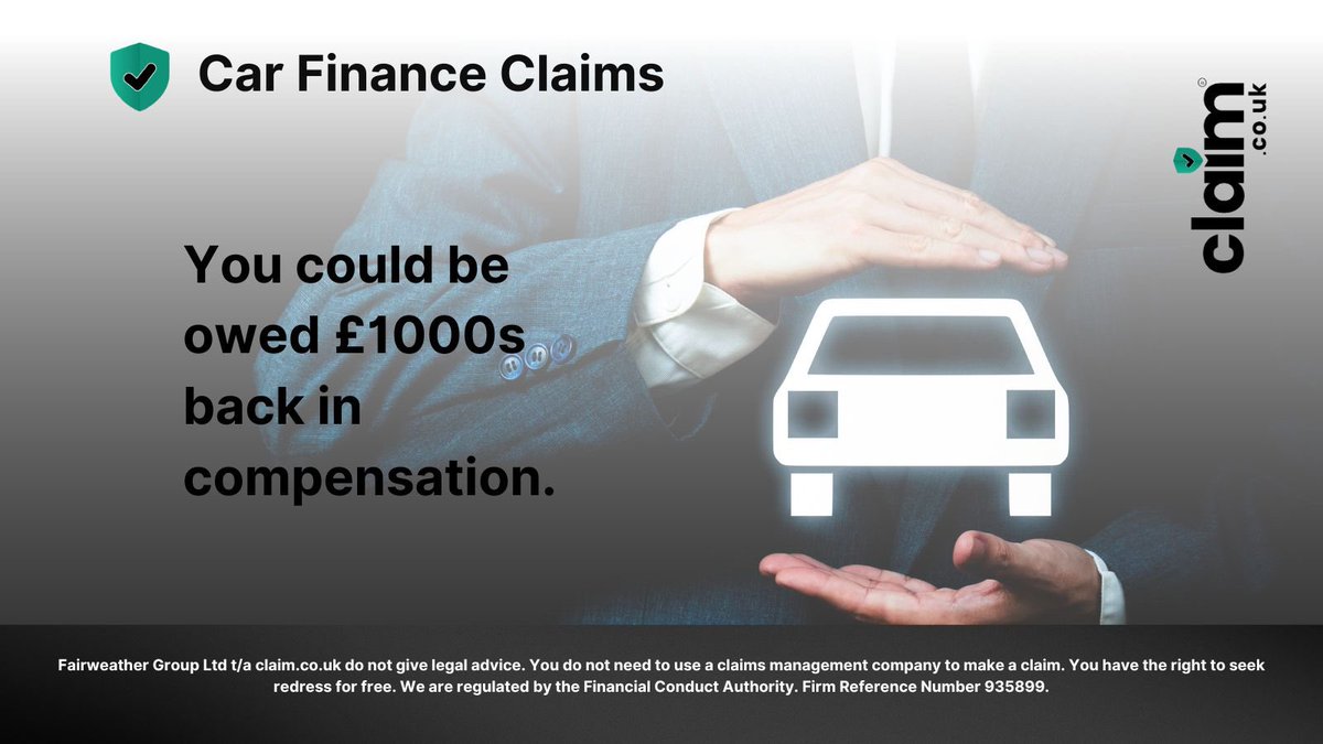 Did you buy a car, motorbike or van on PCP or Hire Purchase before 28th January 2021?⁠
⁠
If so, you could be due £1000s back in compensation.⁠
⁠
Visit us today at claim.co.uk⁠
⁠
⁠
⁠Fairweather Group Ltd t/a claim.co.uk do not give legal advice.