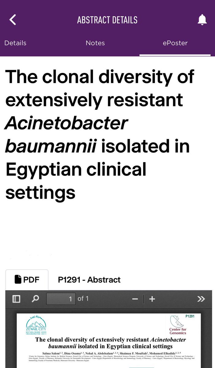 SalmaSalem___'s tweet photo. Can’t believe it’s happening now!🚀
Our recent study on XDR Acinetobacter buamnnii is part of @ESCMID Global2025- showing how these superbugs fight back through antibiotic resistance mechanisms.

A huge thanks to my supporter PI @Elhadid76533907 and the whole team

#ESCMIDGlobal https://t.co/2Dla8QX1f8