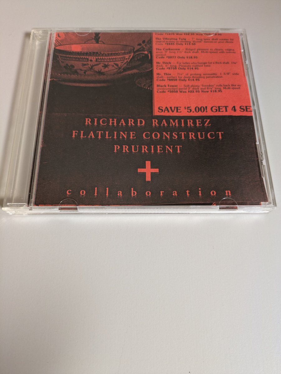 HedorahTribe's tweet photo. Richard Ramirez, Flatline Construct & Prurient - Collaboration
Hospital Productions - HOS-059
#RichardRamirez
#FlatlineConstruct
#Prurient
#Industrial #Experimental
#IndustrialNoise #Electro
#Noise #harshnoise
#ハーシュノイズ #Electronic https://t.co/Gvgp33XxXX