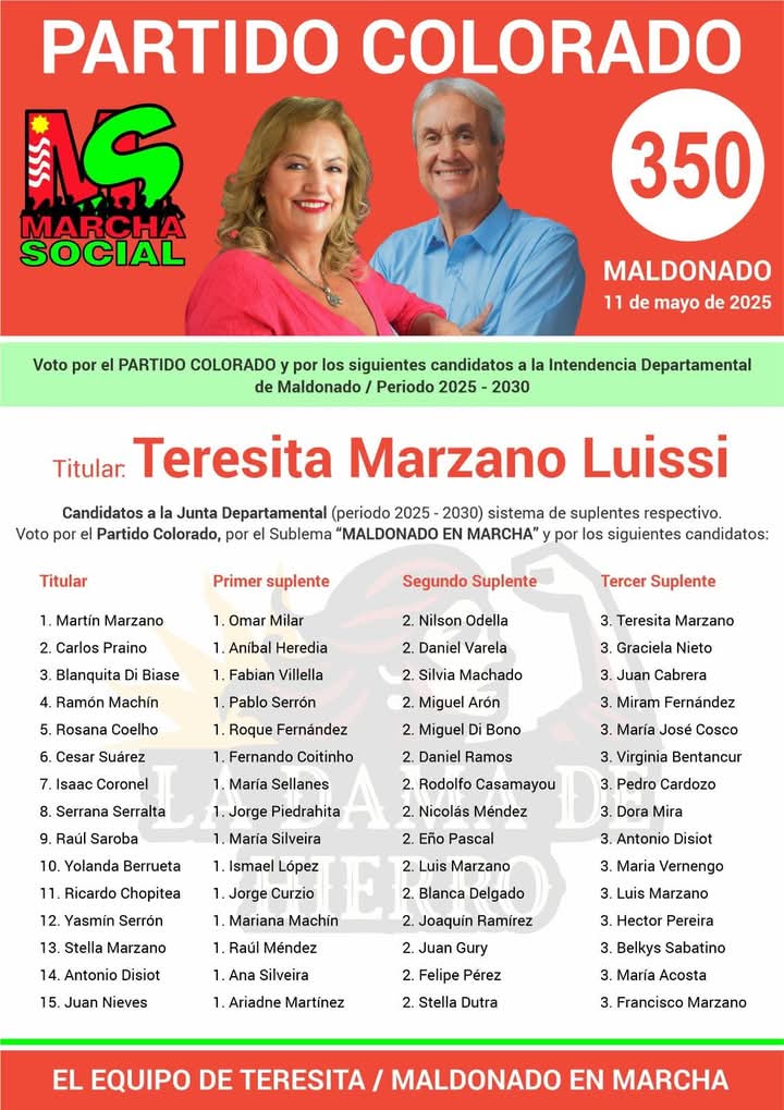 El 11 de mayo, vota a Teresita.