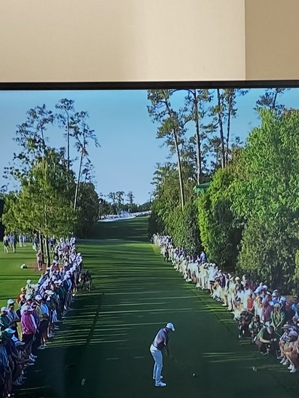 golfdinosaurrr's tweet image. My words b4 hitting this drive: Fore left. Fore right. #themasters #ANGC