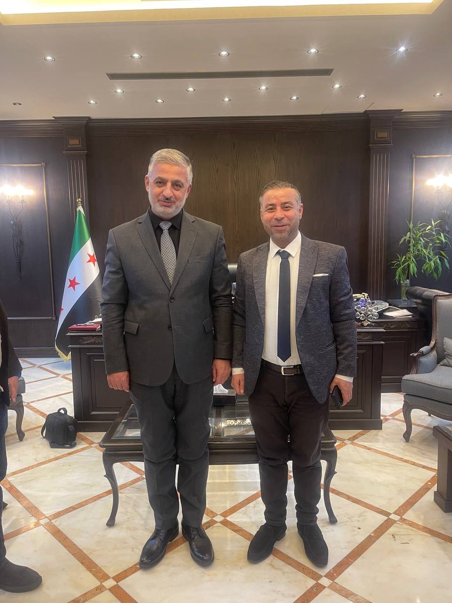 السيد معالي وزير الداخلية السوري علي كدة .
في زيارة خاصة