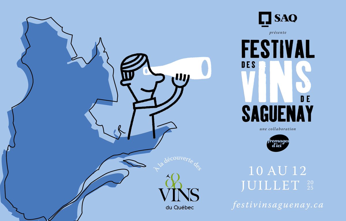 samyrabbat's tweet photo. 🎉 Le Festival des Vins de Saguenay revient du 10 au 12 juillet 2025! 🍷

Prévente des billets dès le 6 mai!

👉 https://t.co/2EkbgRVptS

#FestivalDesVins #Saguenay #Vin https://t.co/azOeVm169z