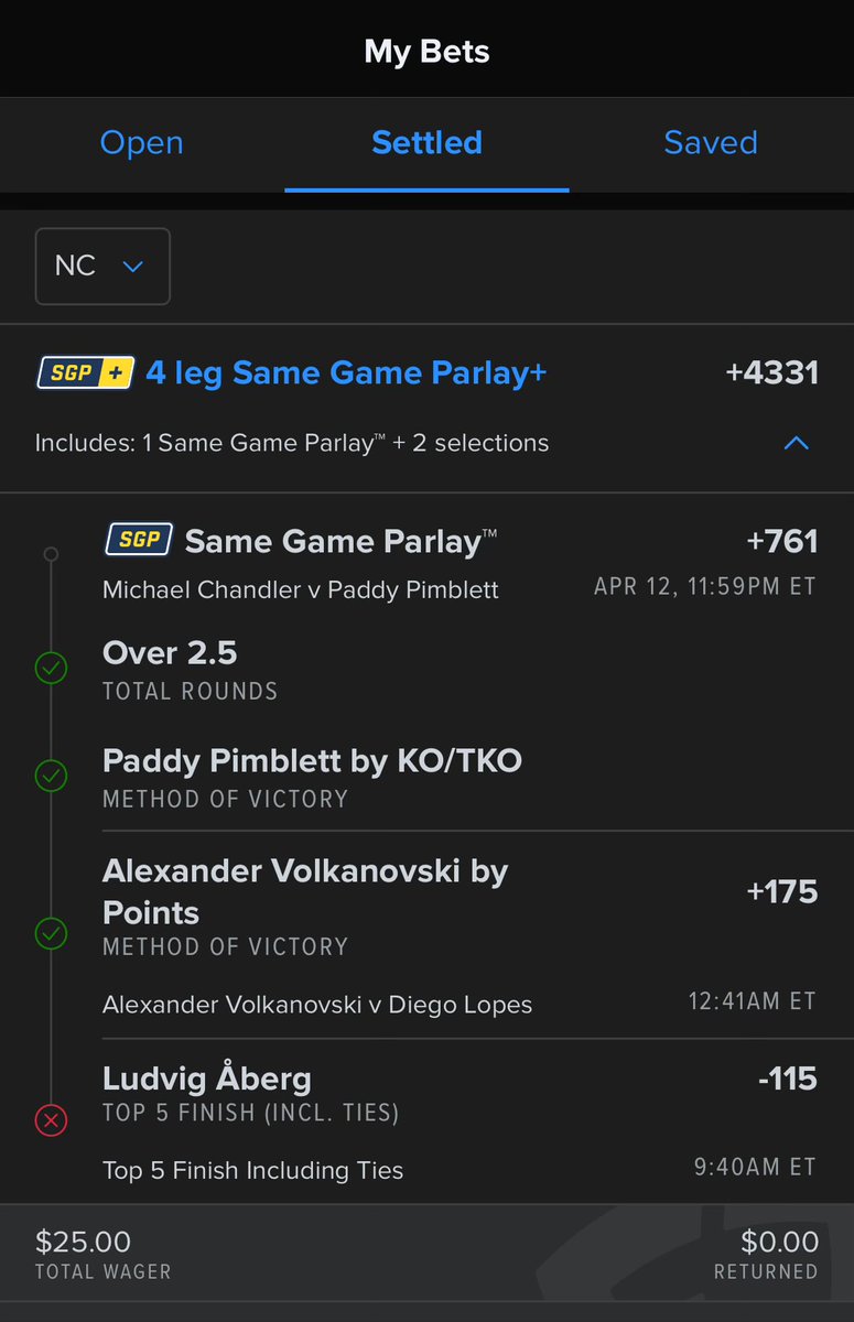 kyle_kryz's tweet photo. This is the worst bad beat I’ve ever had. All he had to do was not triple bogey 18. #masters25 #GamblingX https://t.co/d4URhhjX6x
