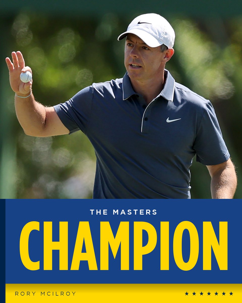 RyderCupEurope's tweet image. Career Grand Slam: ✅

@McIlroyRory  wins @TheMasters 🏆
