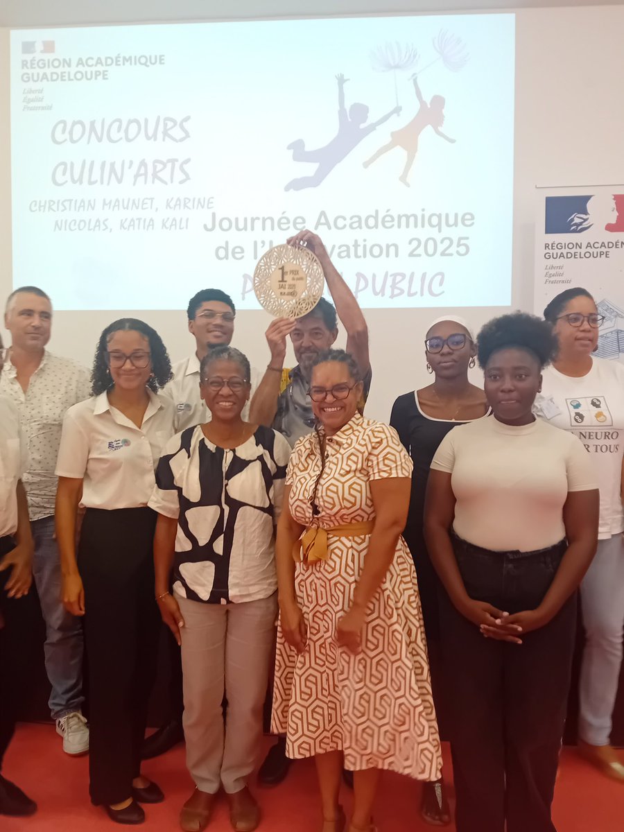 Culin'art 2, projet innovant lauréat de la #JAI 2025 au LGT Baimbridge, partenariat réussi entre #AMAG #LGT RGNicolo #LMHTduGosier Félicitations à l'équipe, aux étudiants de BTS MHR, MAN et DNMADE1 <a href="/AcGuadeloupe/">Académie de la Guadeloupe</a>