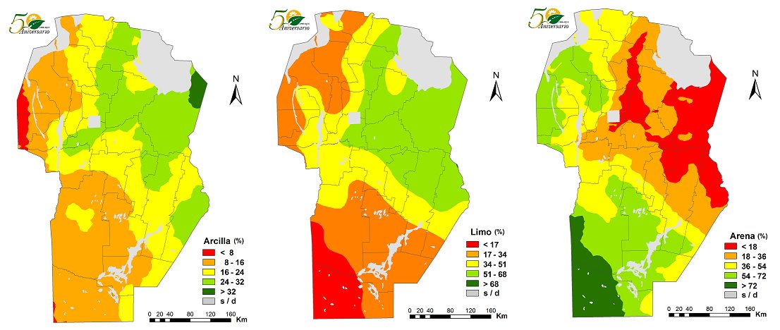 Diez años después de su publicación en papel, se digitalizó el libro "Suelos de Córdoba" que presenta las características de 22 variables del horizonte superficial.
Para algunas variables (ej: CIC, micronutrientes) sigue siendo la única fuente de datos a nivel provincial.