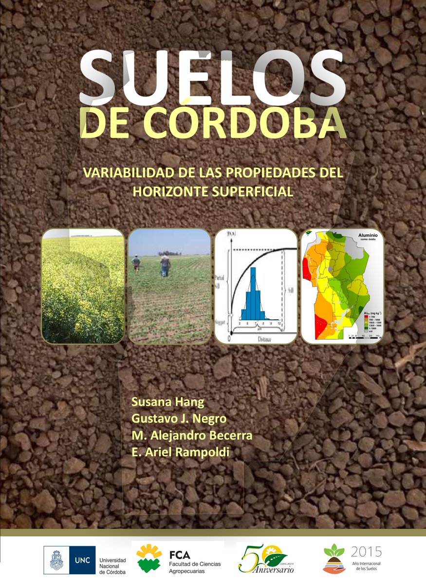 suelosdecordoba's tweet photo. Diez años después de su publicación en papel, se digitalizó el libro "Suelos de Córdoba" que presenta las características de 22 variables del horizonte superficial.
Para algunas variables (ej: CIC, micronutrientes) sigue siendo la única fuente de datos a nivel provincial. https://t.co/w0IKww6duH