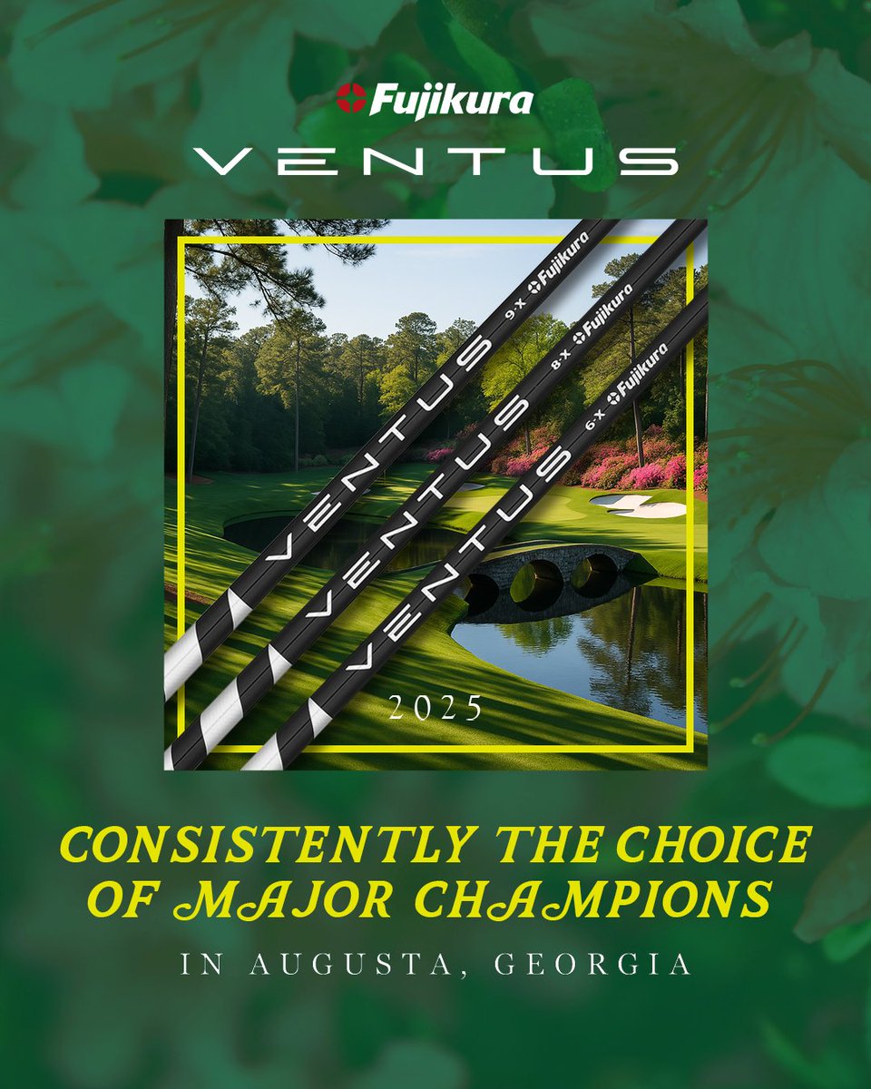 FujikuraOnTour's tweet photo. Consistently the choice of major champions. 🏆

Congratulations to the 2025 winner of the first major of the season and becoming only the sixth golfer in history to complete the historic grand slam. Thank you for trusting #VENTUS in your driver and woods along the way. https://t.co/rICznQCWv5