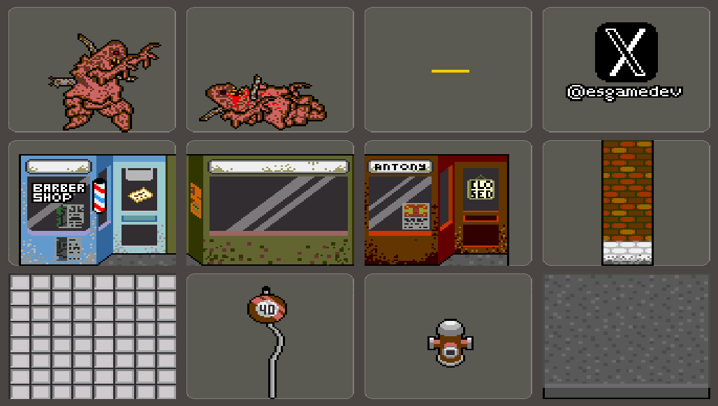 esgamedev's tweet image. Sprites do meu jogo Evil Host.