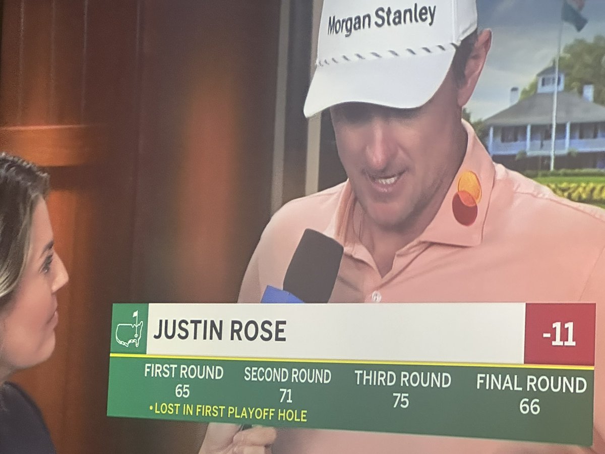 Monday Q Info (@acaseofthegolf1) on Twitter photo Finished runner-up at the Masters, lost in a playoff, and at 44 years old, never know that it may have been his last chance, and right after he finished did an interview with grace and honesty.
It’s how it’s done. Thank you <a href="/JustinRose99/">Justin ROSE</a> Finished runner-up at the Masters, lost in a playoff, and at 44 years old, never know that it may have been his last chance, and right after he finished did an interview with grace and honesty.
It’s how it’s done. Thank you <a href="/JustinRose99/">Justin ROSE</a>