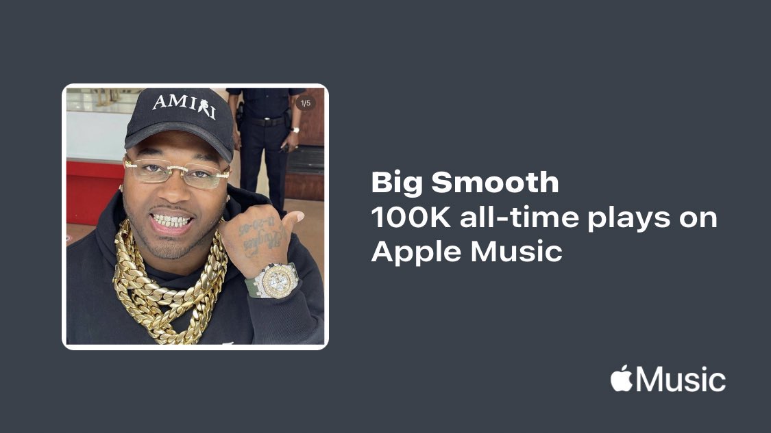 big smooth 26 (@stewarderi71980) on Twitter photo Just passed a new Milestone on <a href="/AppleMusic/">Apple Music</a>. Thanks for listening!
music.lnk.to/gGewWO putting in work. Go check out my last 2 albums! Just passed a new Milestone on <a href="/AppleMusic/">Apple Music</a>. Thanks for listening!
music.lnk.to/gGewWO putting in work. Go check out my last 2 albums!
