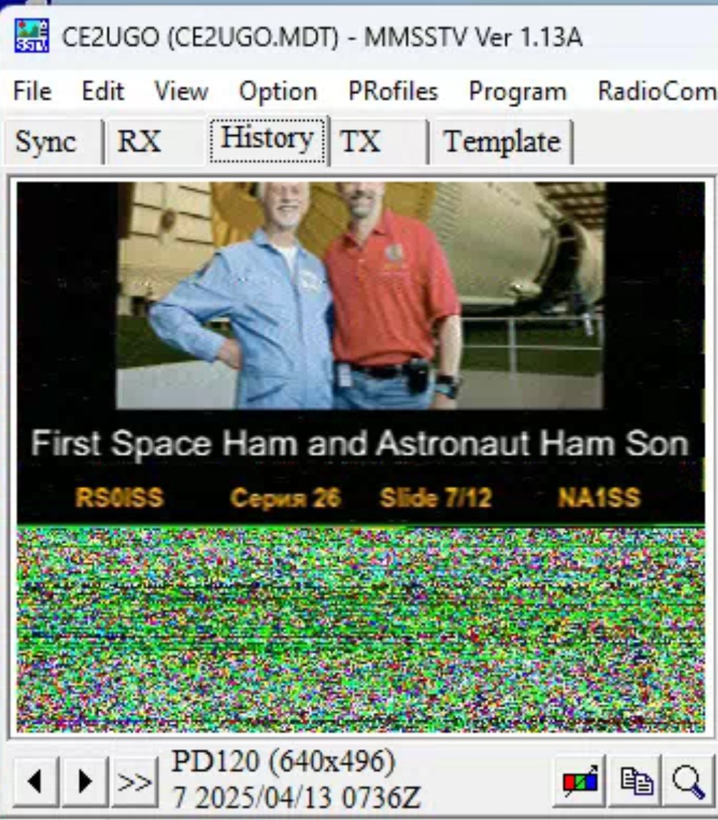 #iSS #ARISS #NA1SS #RS0ISS #SSTV imágenes  sobre Chile Estación  Espacial Internacional #Hamradio #Radioaficion