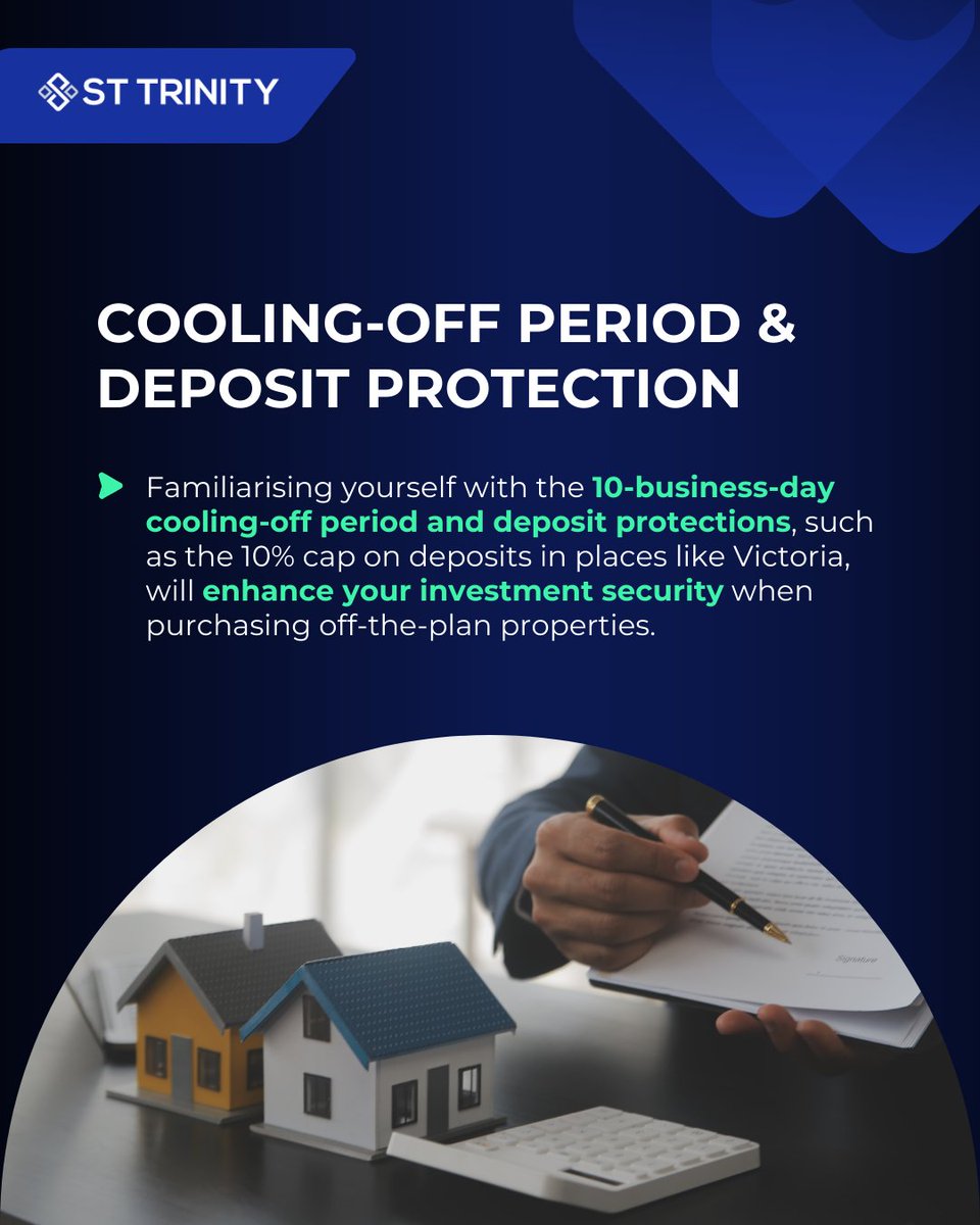 StTrinityPG's tweet image. Are you aware of the legal protections available for off-the-plan buyers? 🏡

Investing wisely means understanding how your deposits are safeguarded: sttrinity.com.au/property-news/…

#propertyinvestment #offtheplan #realestate #investment #ausproperty #legalprotections #financialsecurity