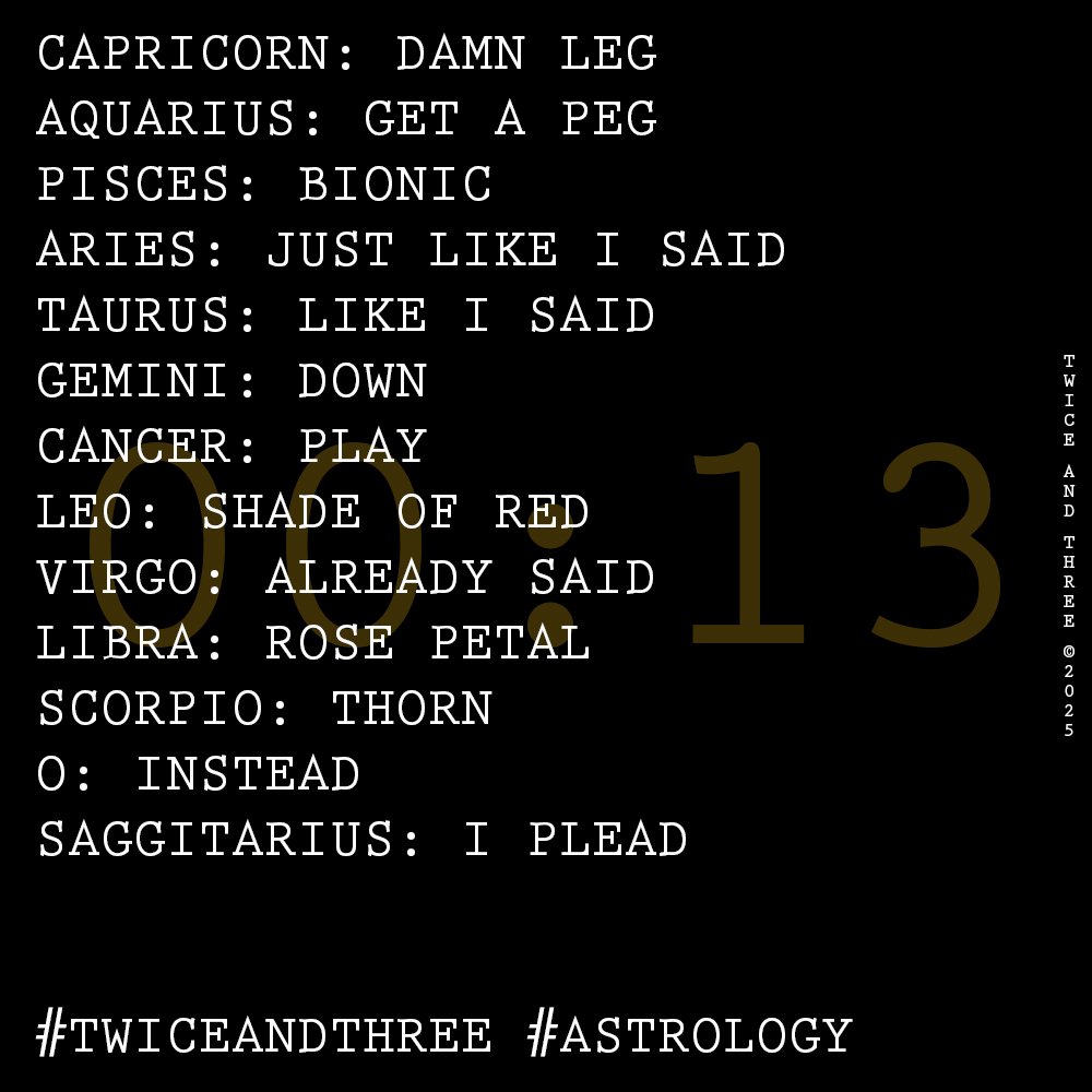 TwiceAndThree's tweet photo. ASTROLOGY FOR GODS AND MERE MORTALS

NUMEROLOGY: 8
TAROT: ACE OF SWORDS

https://t.co/0eOG8NDynt

#TWICEANDTHREE #ASTROLOGY #TAROT #NUMEROLOGY #CAPRICORN #AQUARIUS #PISCES #ARIES #TAURUS #GEMINI #CANCER #LEO #VIRGO #LIBRA #SCORPIO #OPHIUCHUS #SAGITTARIUS #HOROSCOPE #ZODIAC #PDX https://t.co/clEJp2fuhP