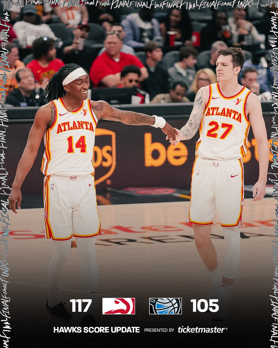ATLHawks's tweet photo. HAWKS WIN! https://t.co/OeZ0ucBRAe