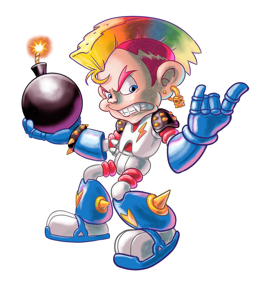 Other Art Collab Submissions: #Pokemon Slowpoke April Fools, #MegaManLegends , and a bonus older #Bomberman piece