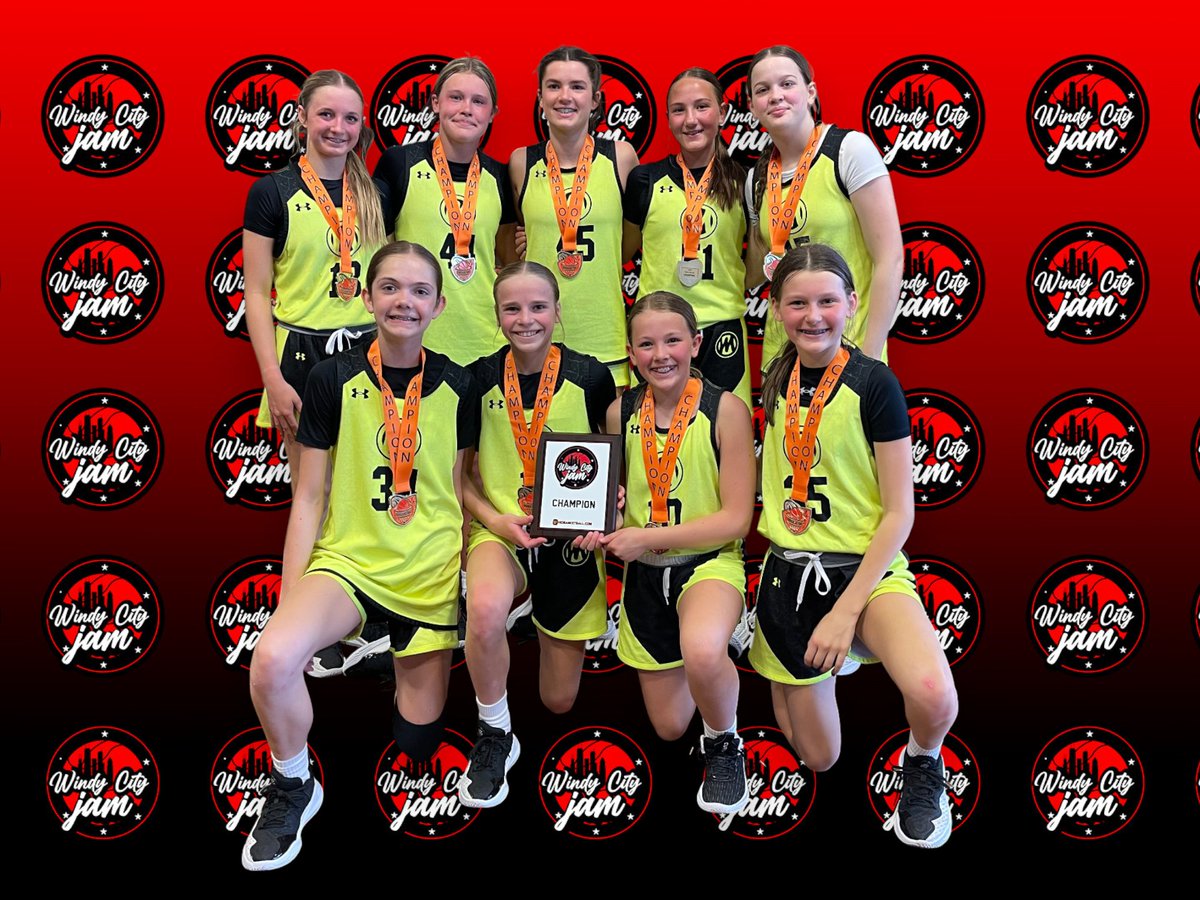 Windy City Jam, 7th-grade girls gold division champs, Martin Bros! #MartinBros