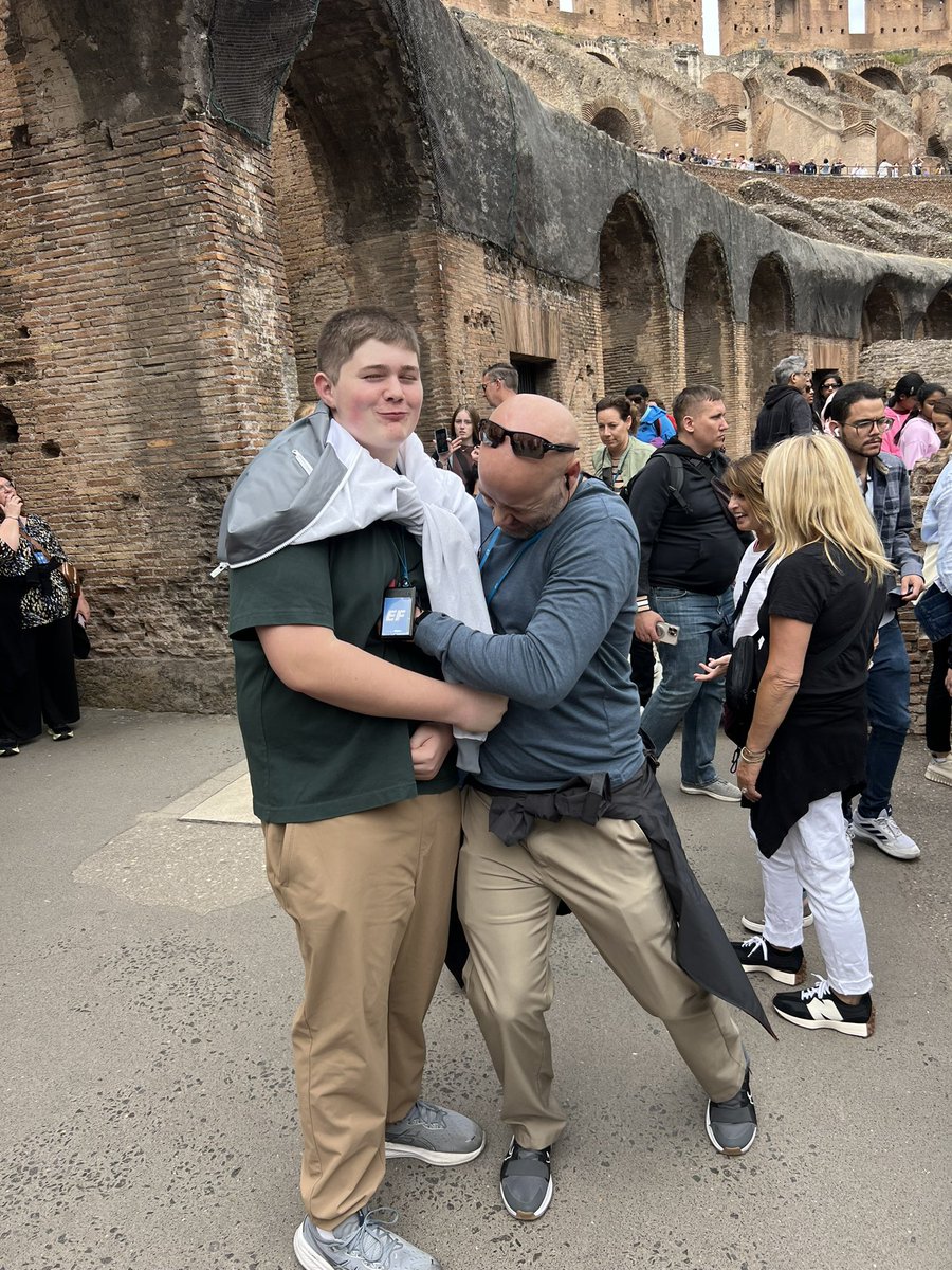The greatest battle in the history of the Colosseum took place today! #wheninrome🇮🇹