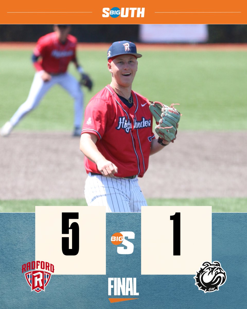 Radford takes the series! 🛡️

#BigSouthBase x <a href="/RadfordBaseball/">Radford Baseball</a>