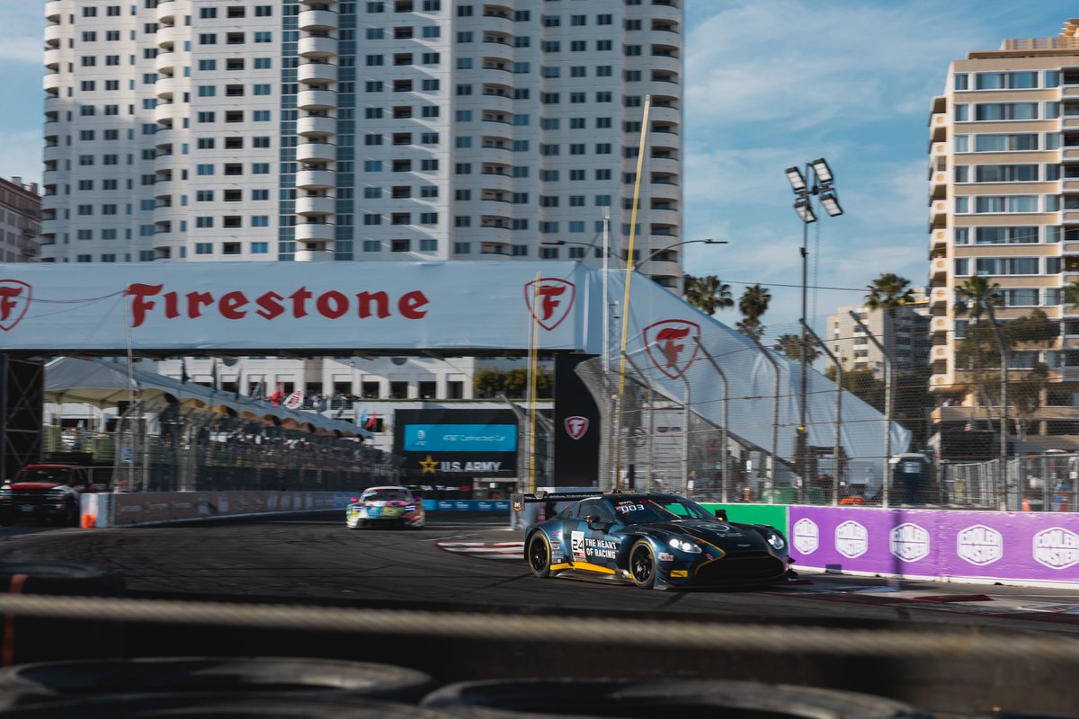 Heart_Of_Racing's tweet photo. Gray crosses the finish line in ninth🏁
#AstonMartin | #HeartofRacingTeam | #GPLB | #GTAmerica https://t.co/rgJ2SbMC4x