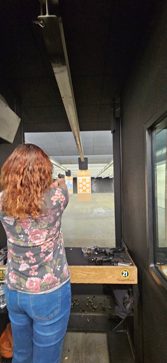 Pro .. She is getting better every time we go. 
Con..I'm going to have to workout more on my  bobing and weaving...lol