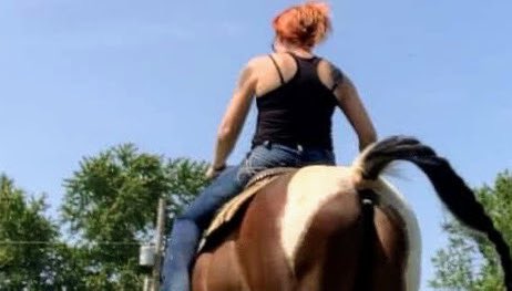 Crying doesn’t count as long as you’re in the saddle while the tears are flowing #fallingandflying #emocowgirl101