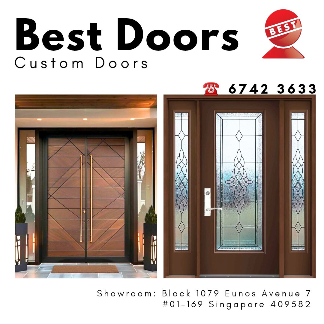 SGBestDoors's tweet image. A dream main entrance door in Singapore is now a reality. With Best Doors, you get top-quality manufacturing, seamless installation, and reliable after-sales service — all in one place.

#DoorDesigns #Singapore #SGProject #ModernDoors #WoodenDoors #CustomDoors #SingaporeDoors