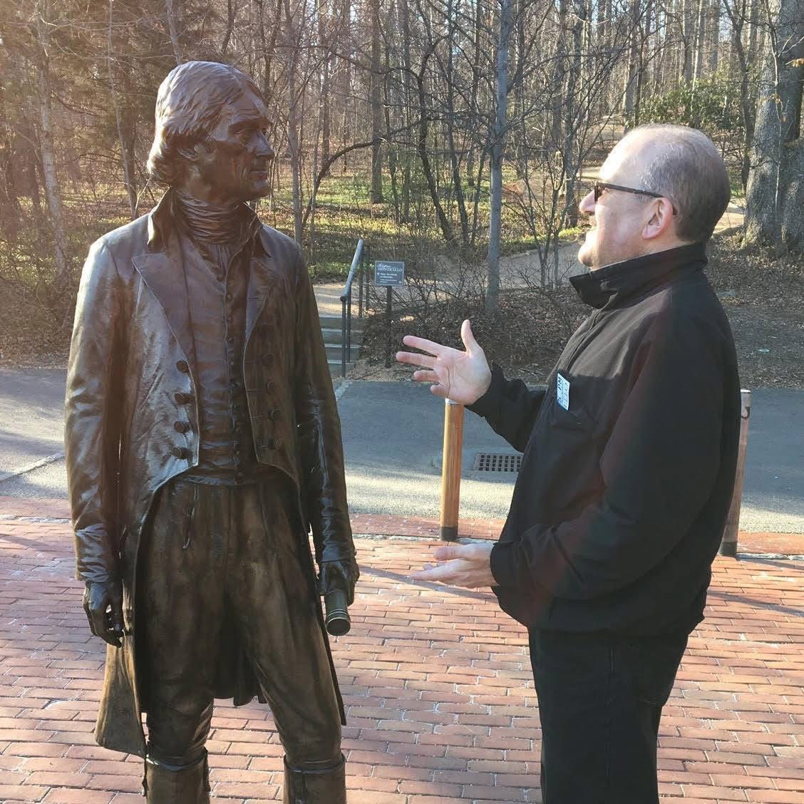 DaveBenforado's tweet image. Happy Birthday #ThomasJefferson (b. April 13, 1743)! I bumped into him this morning, described the ongoing outrageously #unconstitutional #ExecutiveBranch overreach by the, how #Congress was not pushing back; he was dumbfounded and speechless, he didn’t say a word in response. 🇺🇸