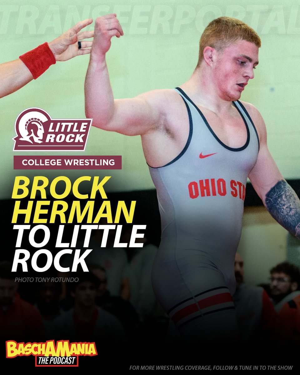 Justin Basch (@justinjbasch) on Twitter photo PORTAL: <a href="/LittleRockWRES/">#15 Little Rock Wrestling</a> lands <a href="/BrockHerman8/">Brock Herman</a> (Ohio State) from the Transfer Portal. Herman has 3 years of eligibility remaining. PORTAL: <a href="/LittleRockWRES/">#15 Little Rock Wrestling</a> lands <a href="/BrockHerman8/">Brock Herman</a> (Ohio State) from the Transfer Portal. Herman has 3 years of eligibility remaining.