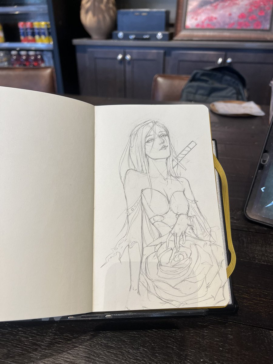 backbrus's tweet photo. lil #wip of katarina from league of legends! super excited for a noxus show to continue on from arcane as it’s my favorite region #leagueoflegends https://t.co/cLHPsFCvgT