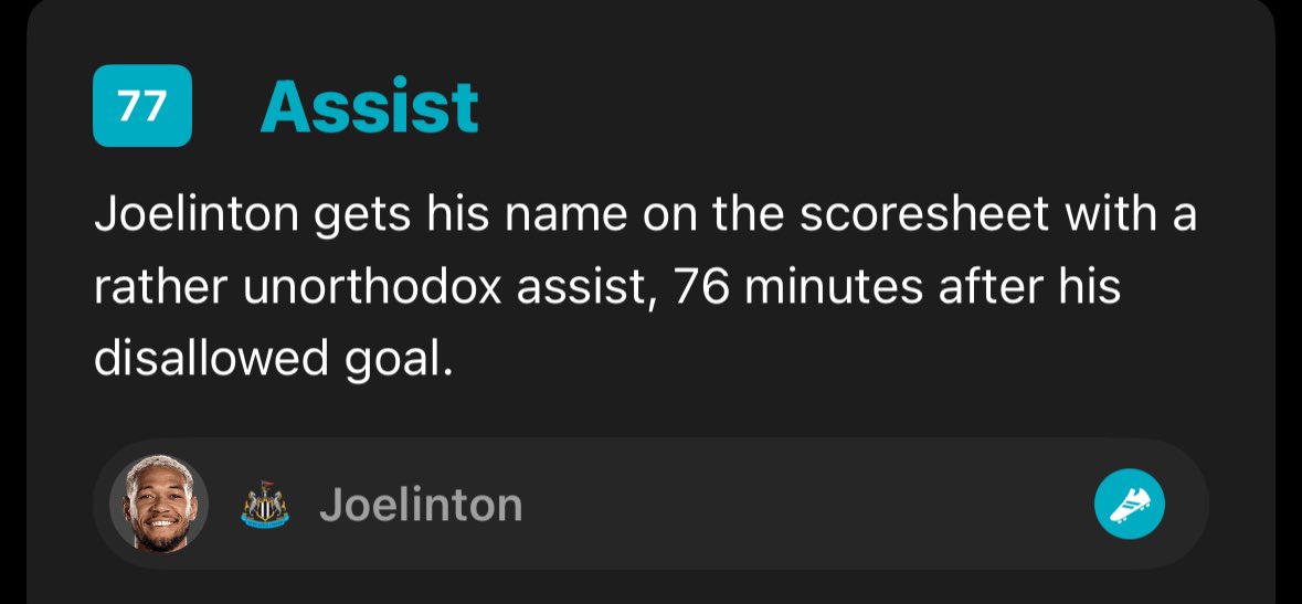 Not sure I’m happy with this <a href="/FootballCliches/">Adam Hurrey</a> - getting your name on the scoresheet with an assist, shouldn’t be a thing…