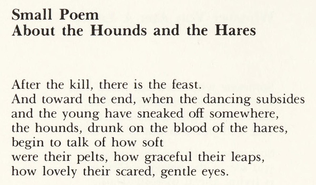 One more by Lisel Mueller before moving on #smallpoemsunday