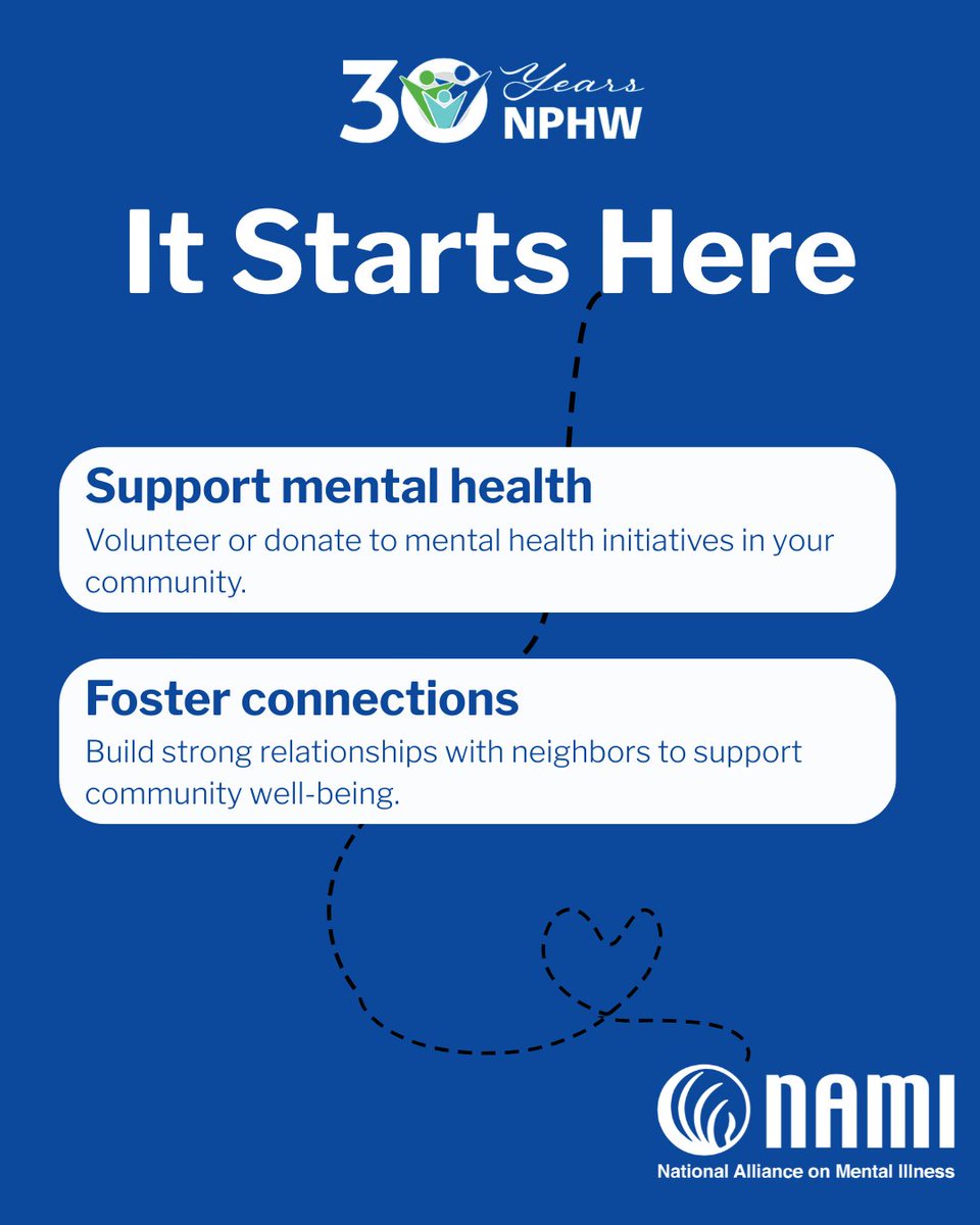 As National Public Health Week comes to a close, we’re reminded again that mental health is public health. 

From access to care to fighting stigma, protecting mental health must be part of every public health conversation. 💚 #NPHW