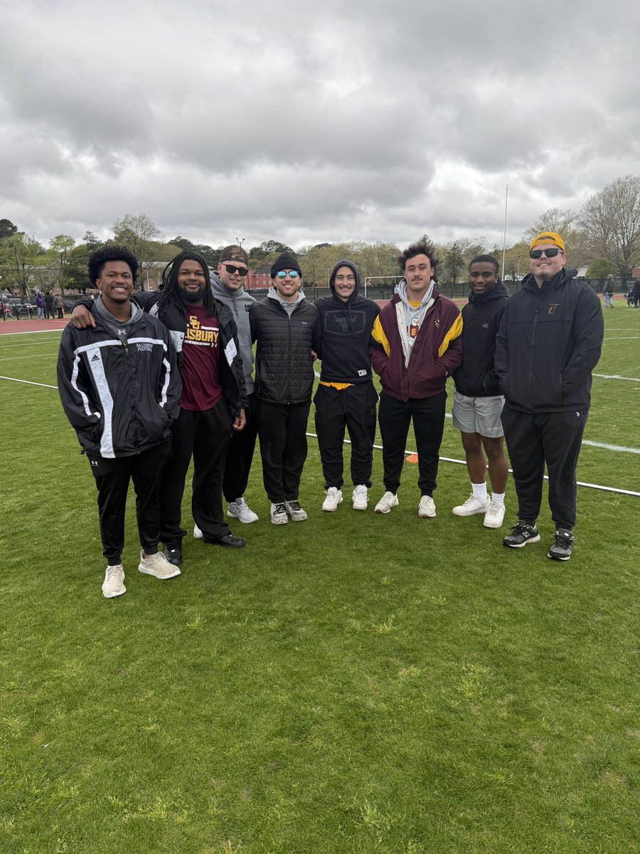 Salisbury University Football (@seagullfootball) on Twitter photo Huge weekend for our guys!
They welcomed future Seagulls at Admitted Students Day, took part in the NFL Youth Flag Football event, and showed love to our Women’s Lacrosse team on Saturday. Proud of the way they represent!
#GoldPride #GoGulls Huge weekend for our guys!
They welcomed future Seagulls at Admitted Students Day, took part in the NFL Youth Flag Football event, and showed love to our Women’s Lacrosse team on Saturday. Proud of the way they represent!
#GoldPride #GoGulls