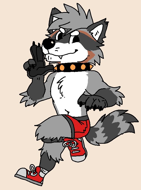 he’s lean, mean, and he’s my little trash queen. thanks for the art, <a href="/Bactover/">Bacto COMMS OPEN</a>