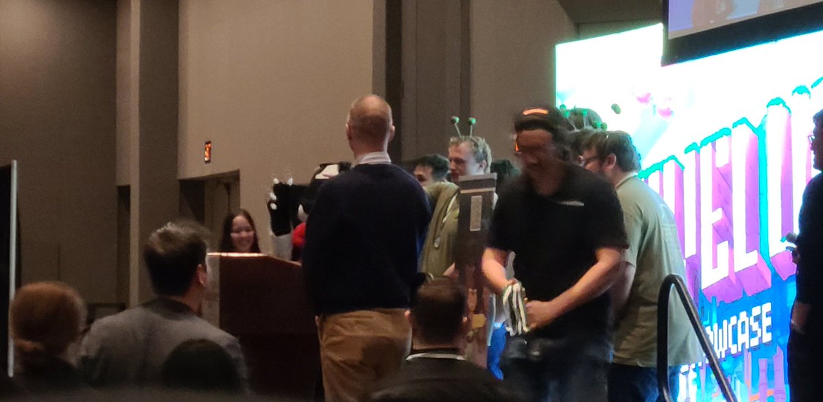 Congrats to all  <a href="/LevelUpTO/">LevelUpTO</a> Great to see Goofy Little Guys win 1st in People's Choice awards! Ventomori win 2nd in Accessibility, Green Thing from the Planet Jupiter win 2nd in Audio, and Grasping Chaos get an honorable mention in People’s Choice. We are very proud of all teams👍