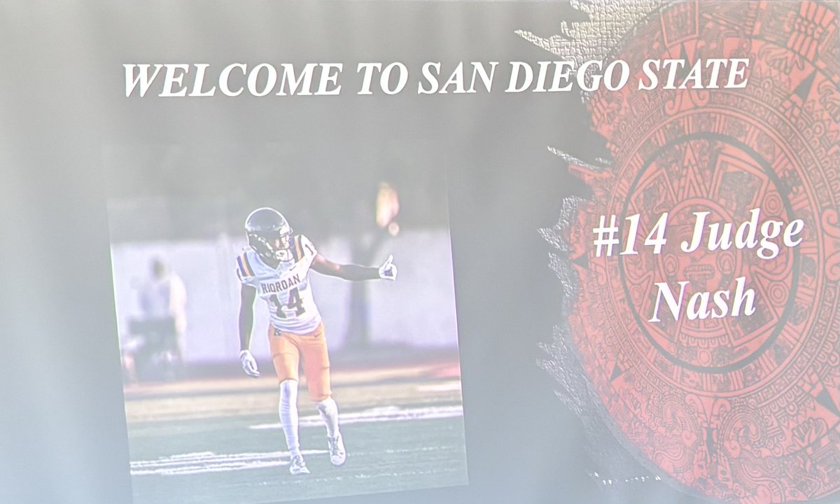 Judge Nash (@judge_nash) on Twitter photo Thank you <a href="/AztecFB/">San Diego State Football</a> for the visit #AztecFAST
<a href="/TheHC_CoachLew/">๐ด Sean Lewis โซ๏ธ</a> <a href="/CoachSampson3/">Lanear Sampson</a>
<a href="/SeanDillonSDSU/">Sean Dillon</a> <a href="/CoachZacBarton/">Zac Barton</a>
<a href="/CoachAdhir/">Adhir Ravipati</a> <a href="/BrandonHuffman/">Brandon Huffman</a> Thank you <a href="/AztecFB/">San Diego State Football</a> for the visit #AztecFAST
<a href="/TheHC_CoachLew/">๐ด Sean Lewis โซ๏ธ</a> <a href="/CoachSampson3/">Lanear Sampson</a>
<a href="/SeanDillonSDSU/">Sean Dillon</a> <a href="/CoachZacBarton/">Zac Barton</a>
<a href="/CoachAdhir/">Adhir Ravipati</a> <a href="/BrandonHuffman/">Brandon Huffman</a>